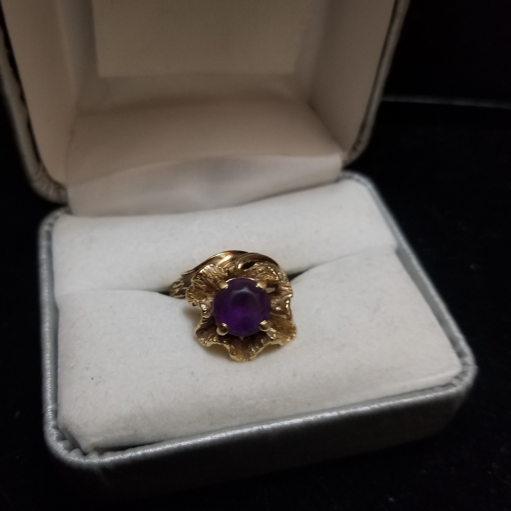 14k gold cocktail ring